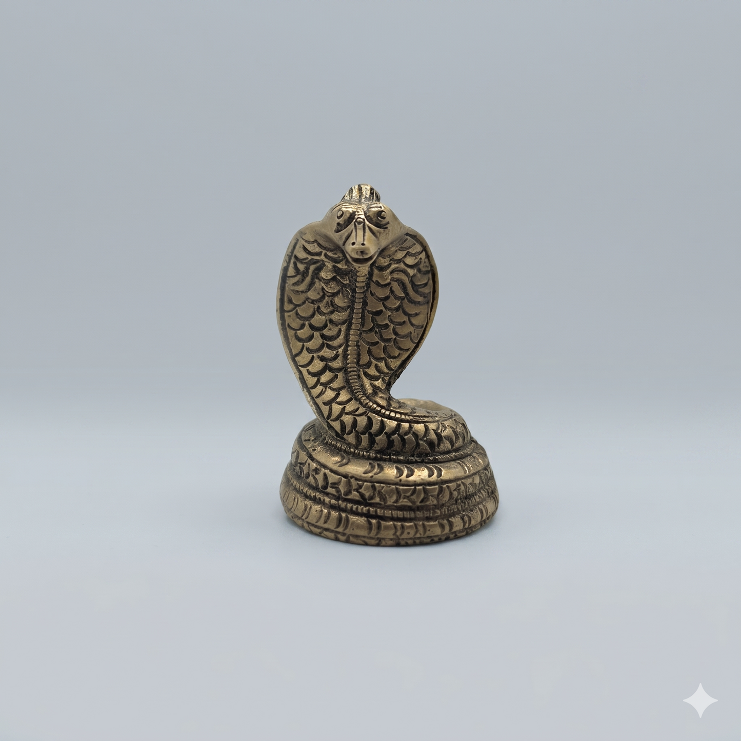 Sarpa naga bronze tamanho médio (7cm)