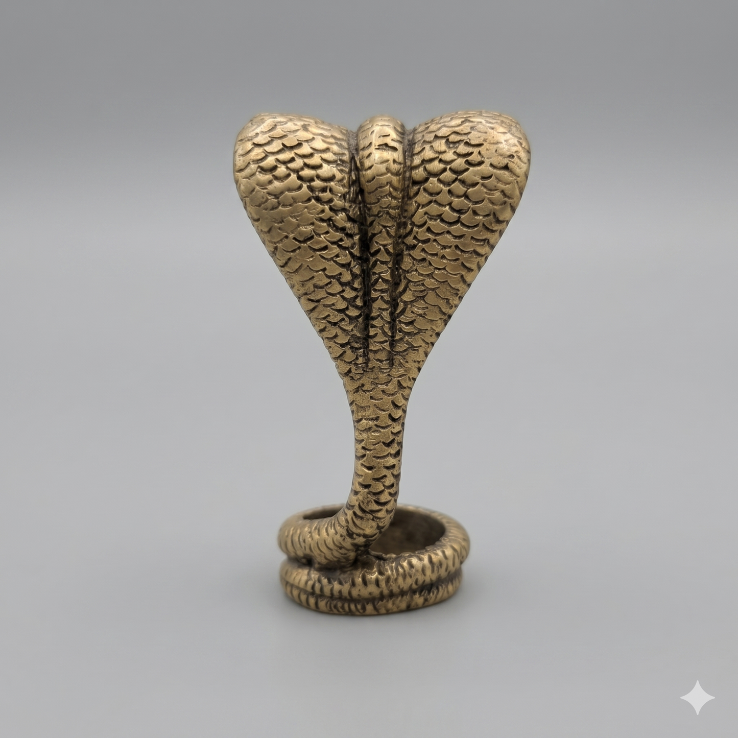 Sarpa naga bronze tamanho médio (10cm)