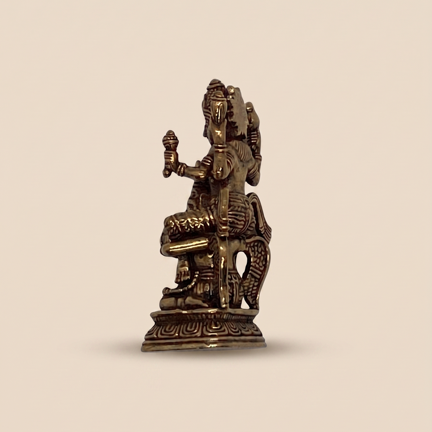 Estátua Vishnu sobre Garuda - Bronze maciço