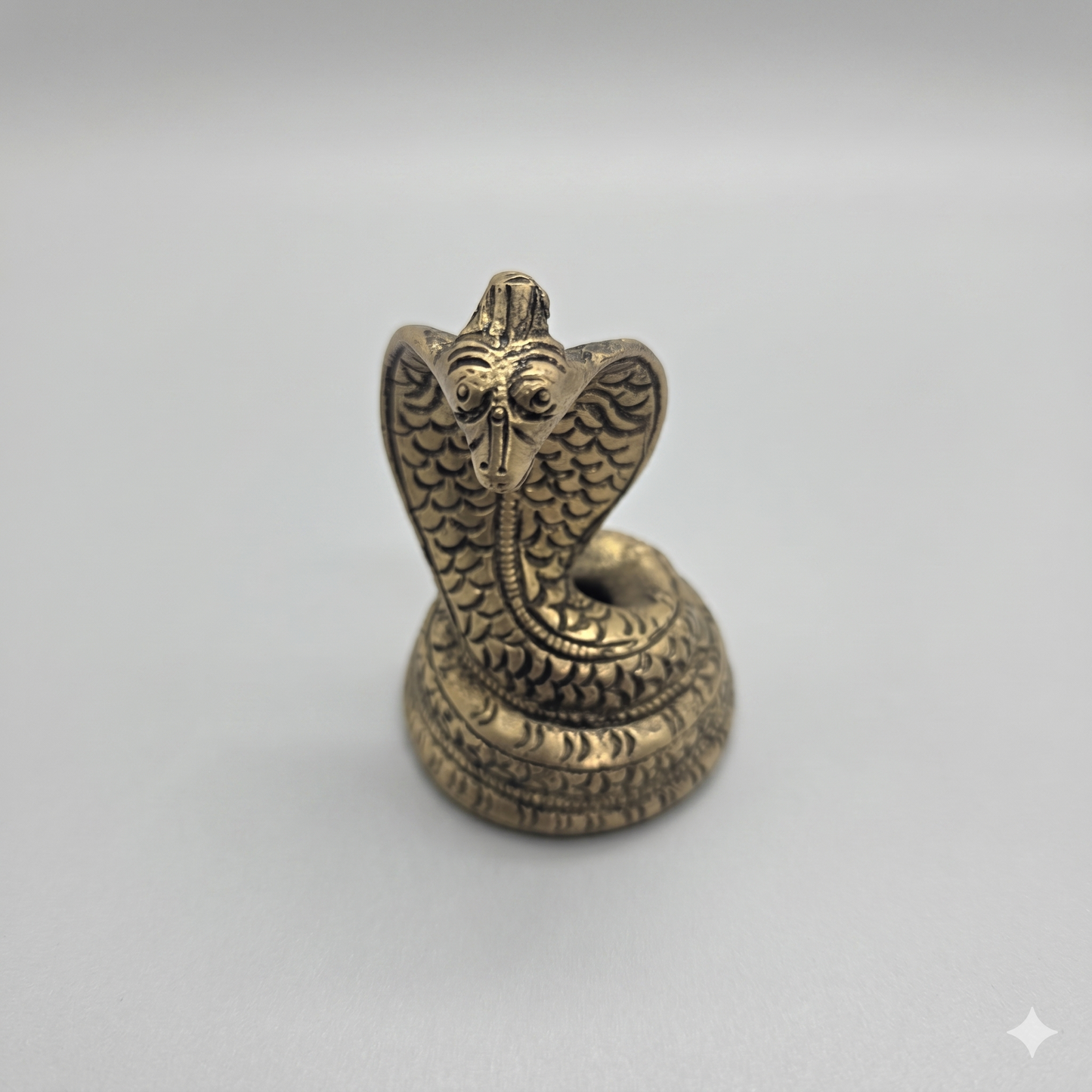 Sarpa naga bronze tamanho médio (7cm)