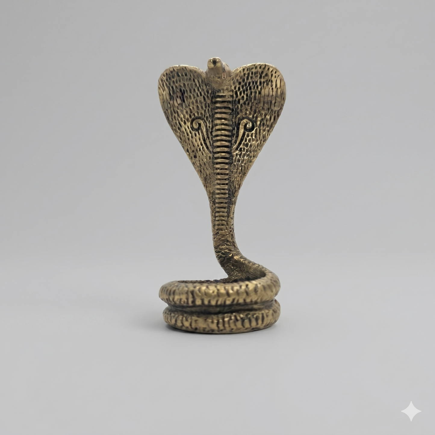 Sarpa naga bronze tamanho médio (10cm)