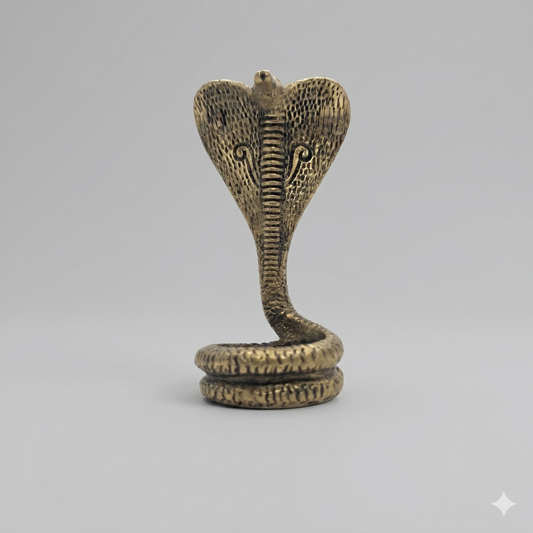 Sarpa naga bronze tamanho médio (10cm)