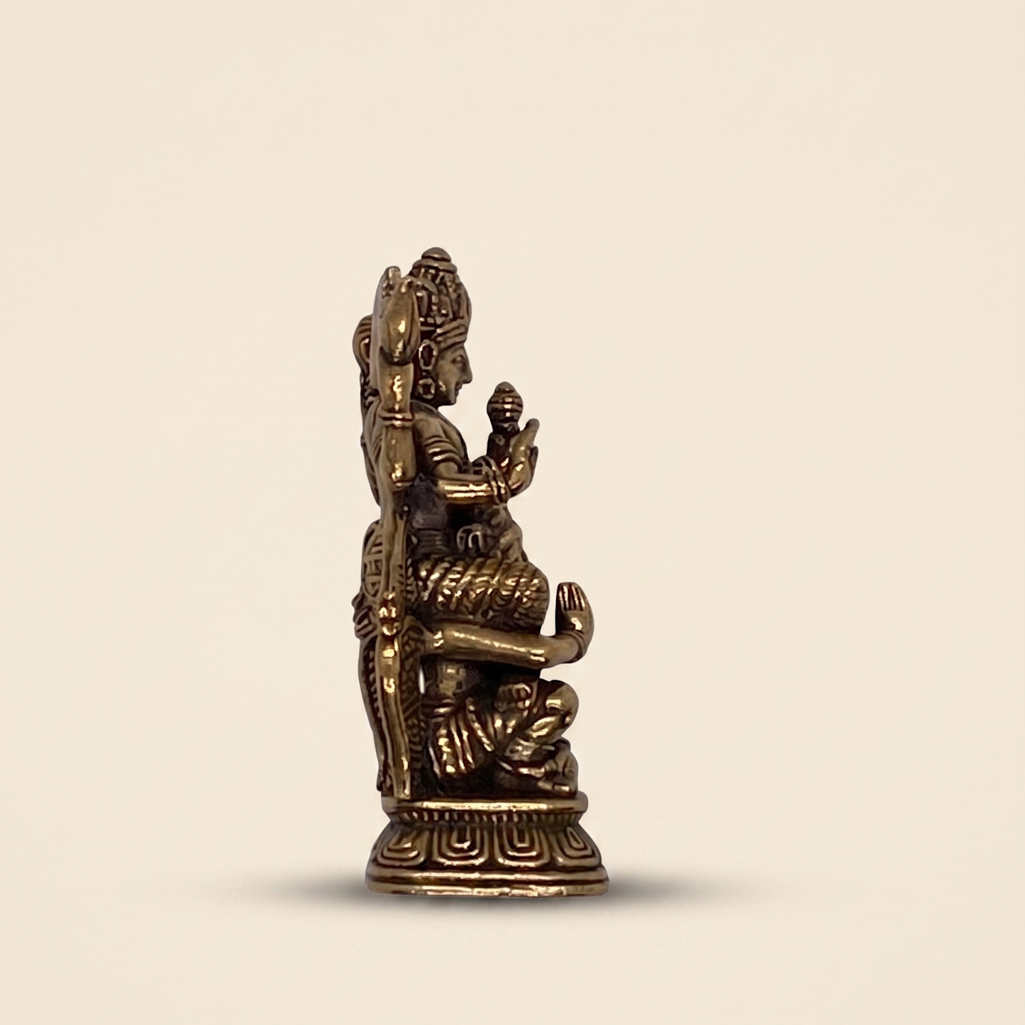 Estátua Vishnu sobre Garuda - Bronze maciço