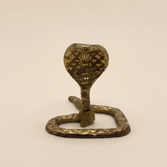Sarpa naga bronza pequena - 5 x 5 x 6 cm