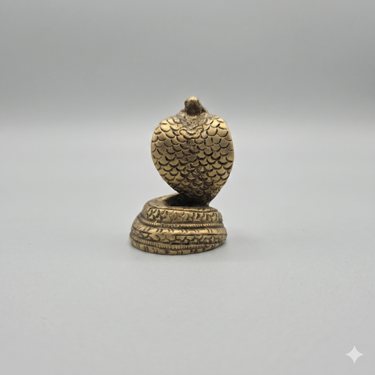 Sarpa naga bronze tamanho médio (7cm)