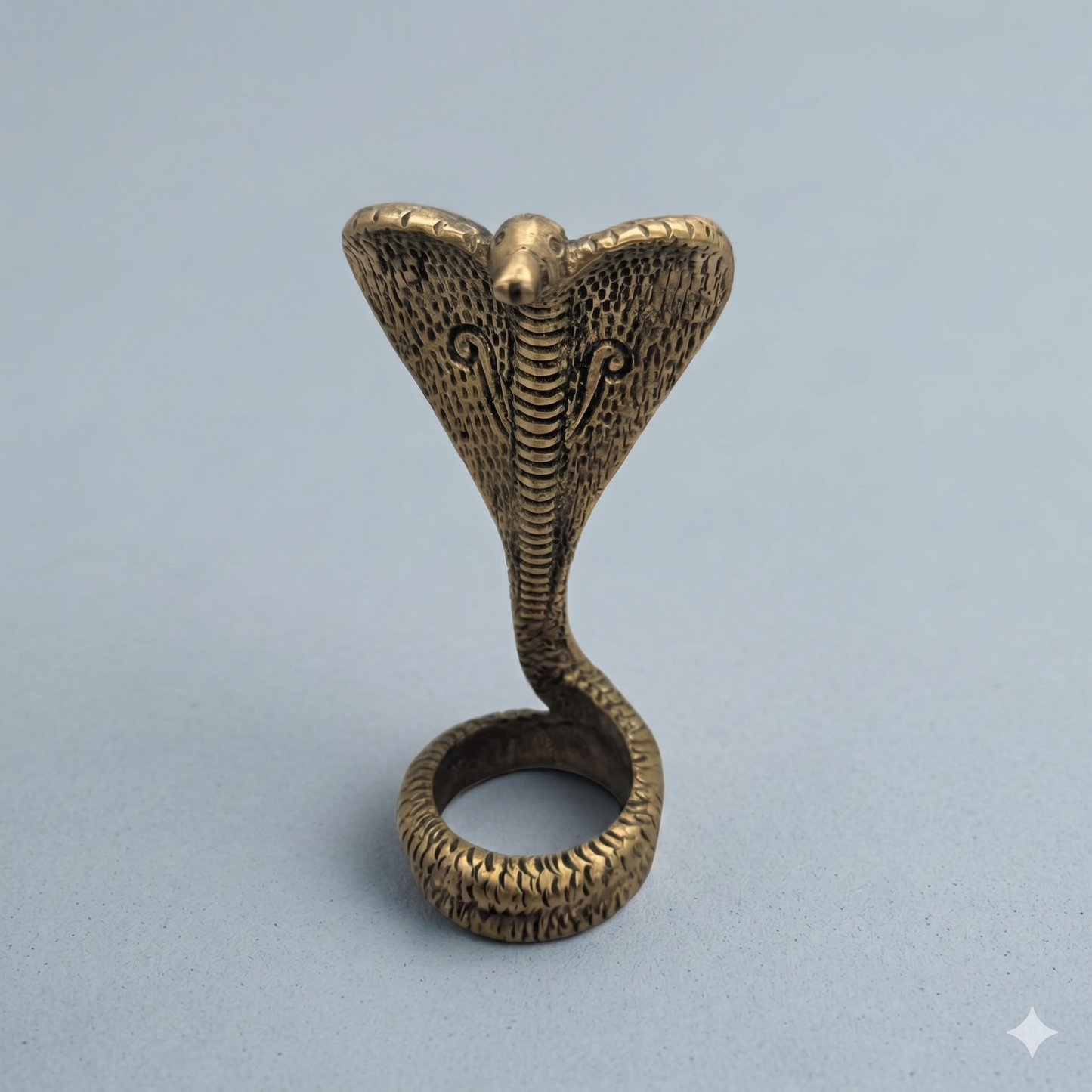 Sarpa naga bronze tamanho médio (10cm)