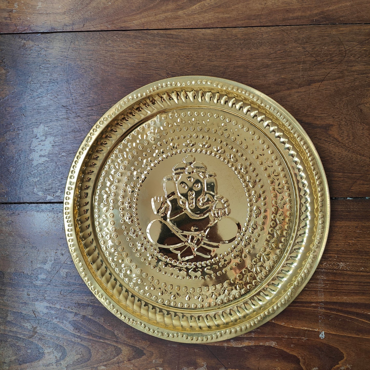 Prato bronze Ganesha médio (29 cm)