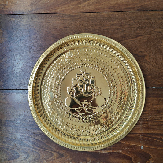 Prato bronze Ganesha médio (29 cm)