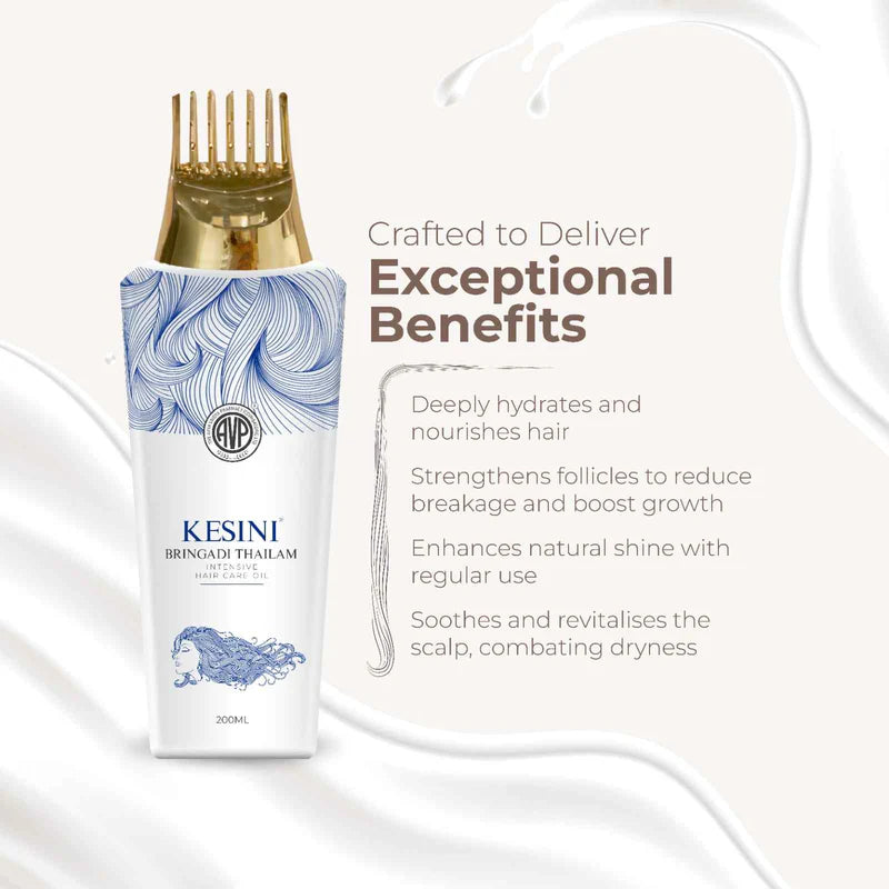 Óleo Capular Ayurvédico - Kesini Bringadi Thailam – 200 ml