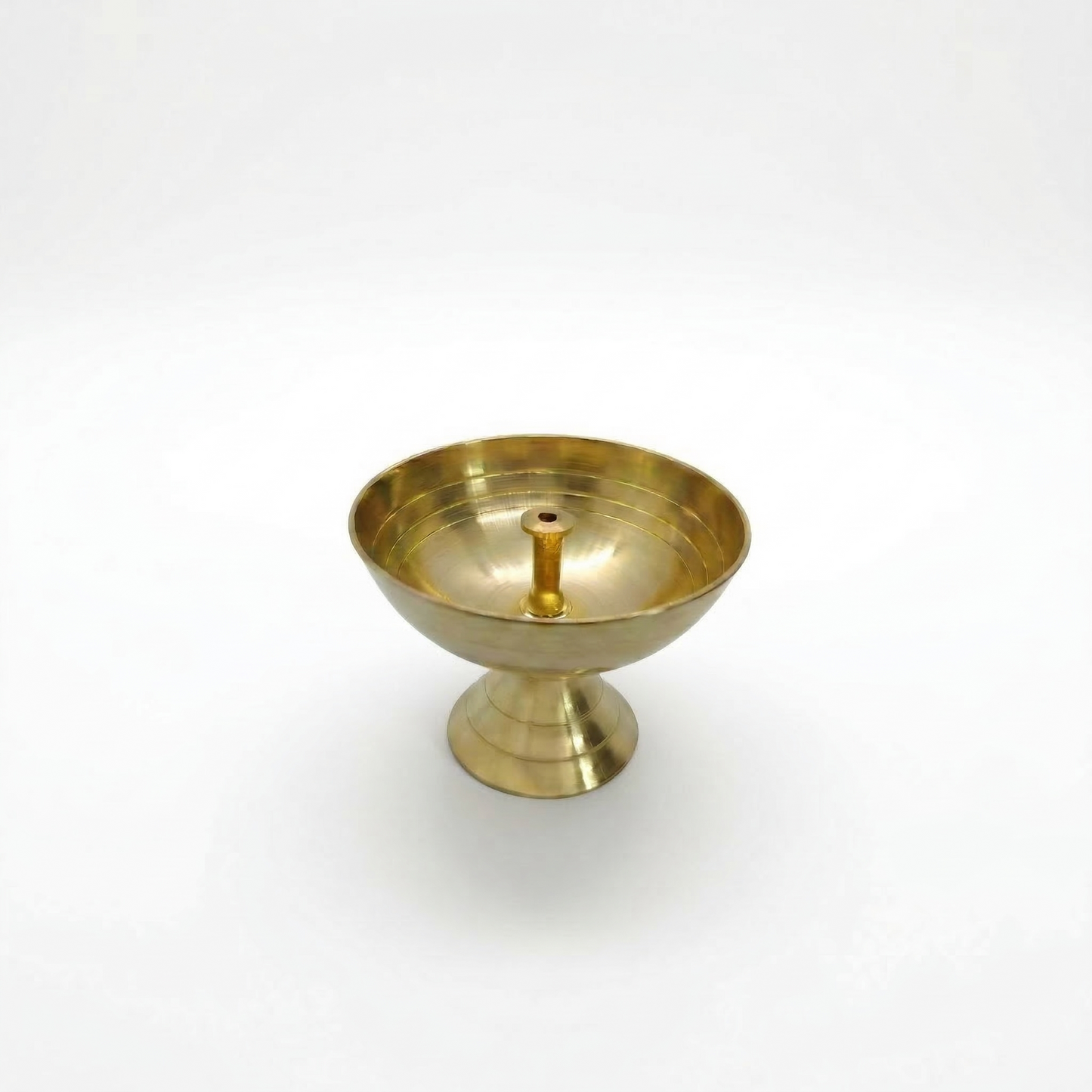 Lámpara de aceite de mecha central mediana