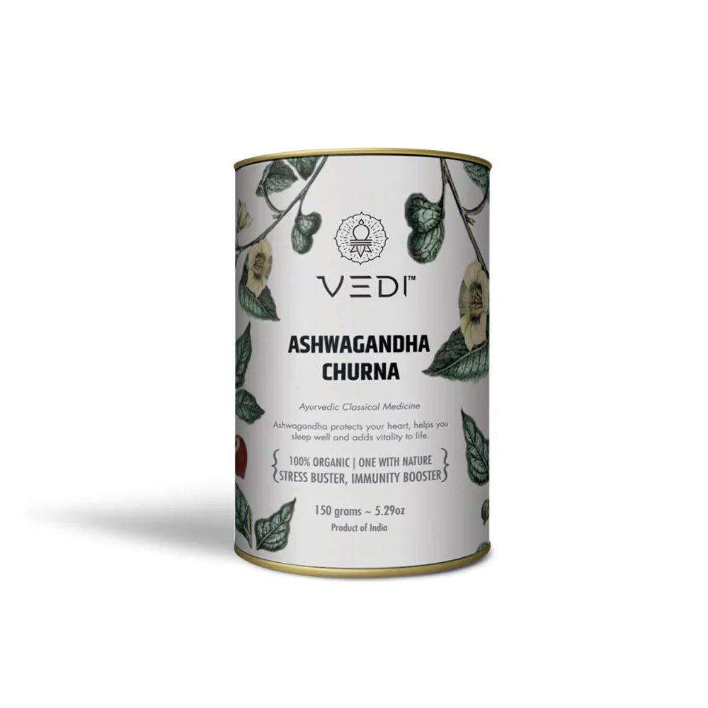 Ashwagandha em Pó – Vedi Herbals - Suplemento Ayurvédico (150 g)