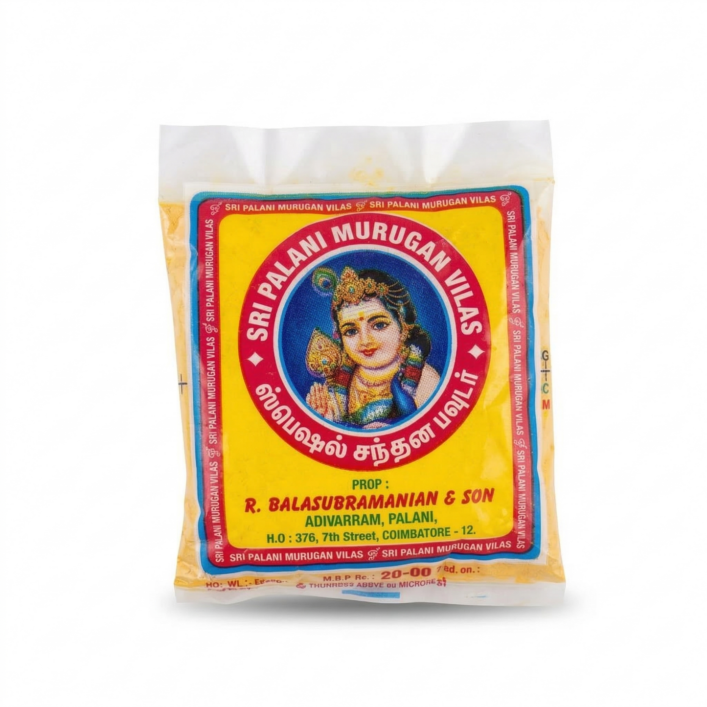 Polvo de sándalo - Amarillo Chandana