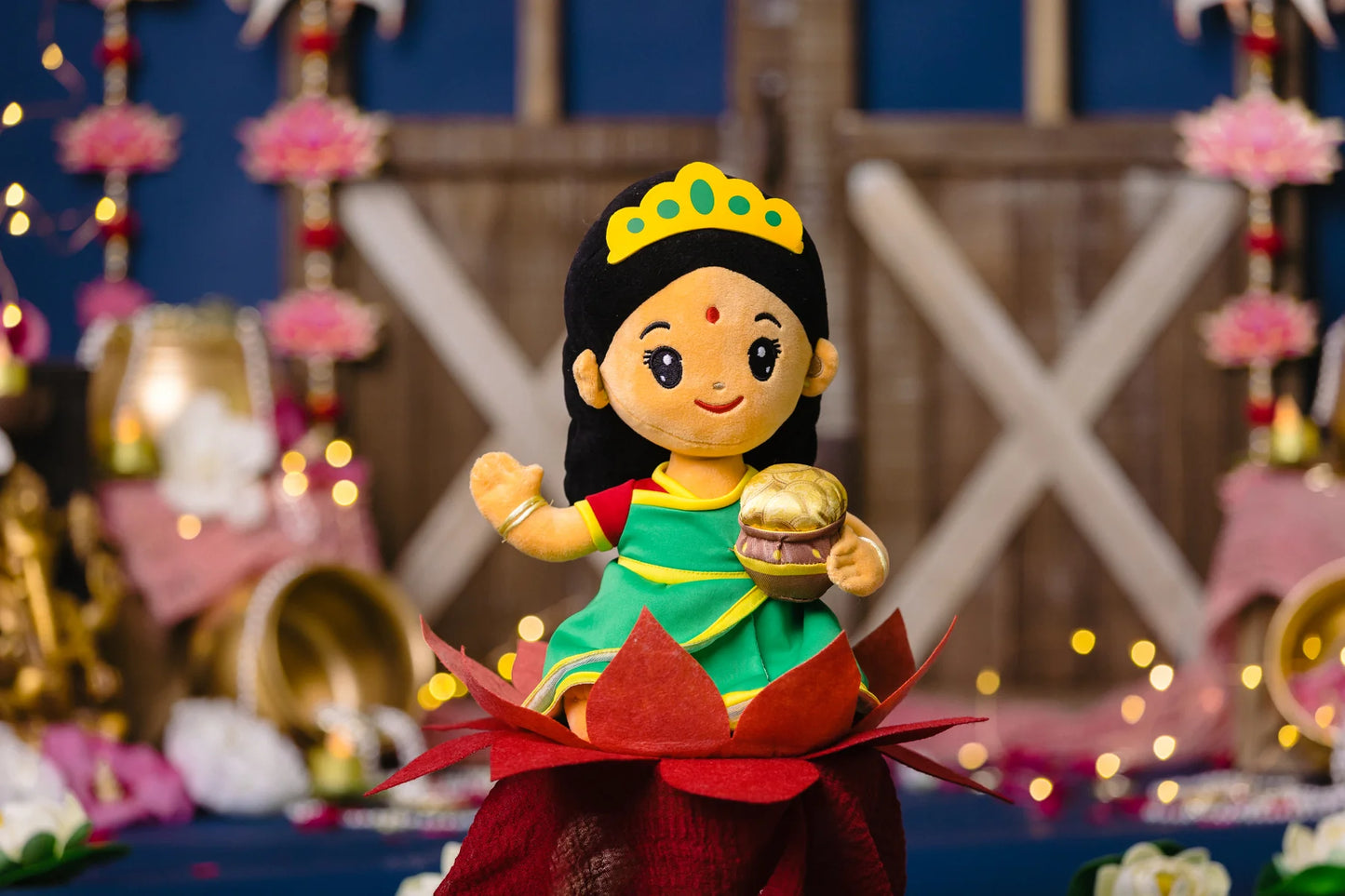 Lakshmi Devi de Pelúcia com Mantras