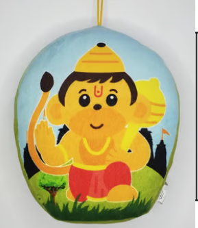 Travesseiro infantil Hanuman com Mantras