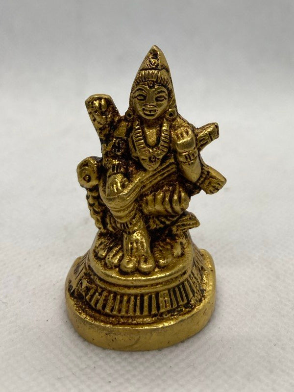 Estátua de bronze Sarasvati (5cm)