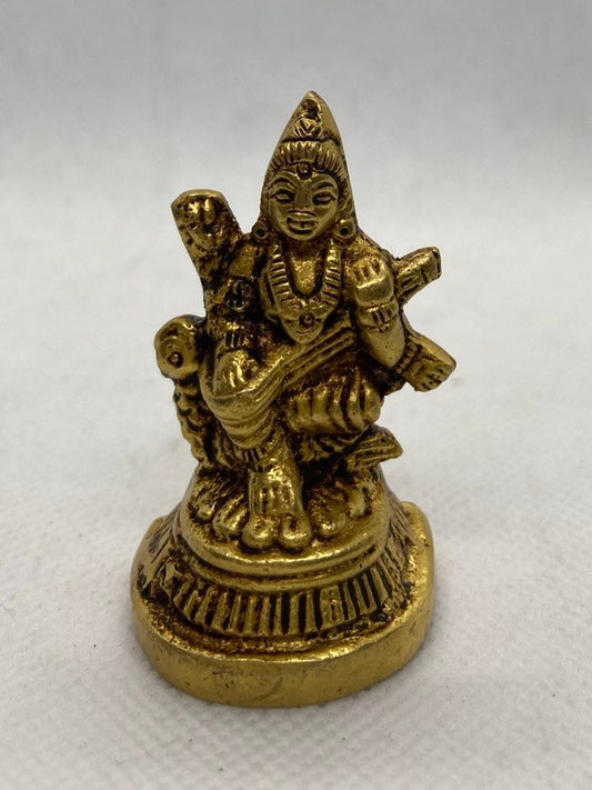 Estátua de bronze Sarasvati (5cm)