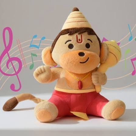 Hanuman de Pelúcia com Mantras
