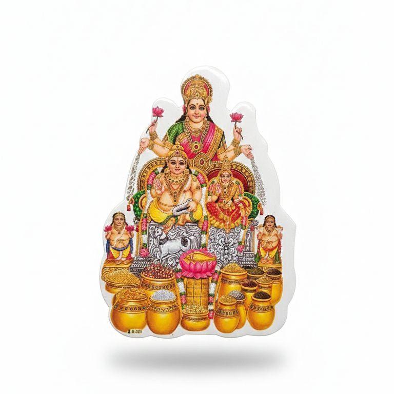 Figurinha Kubera Maha Lakshmi 8,5 cm