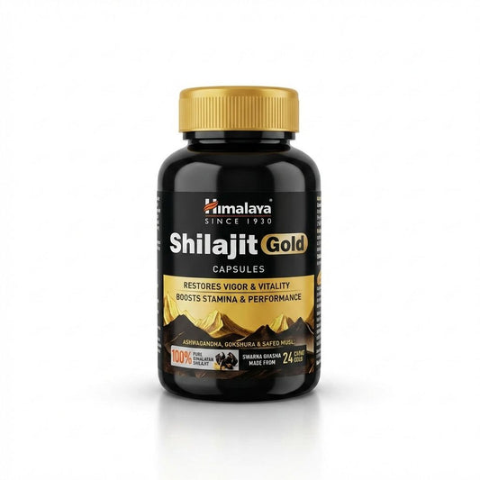 Suplemento de Shilajit com ouro